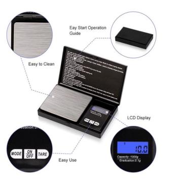 Digitale precisie weegschaal 200-0,01 gram